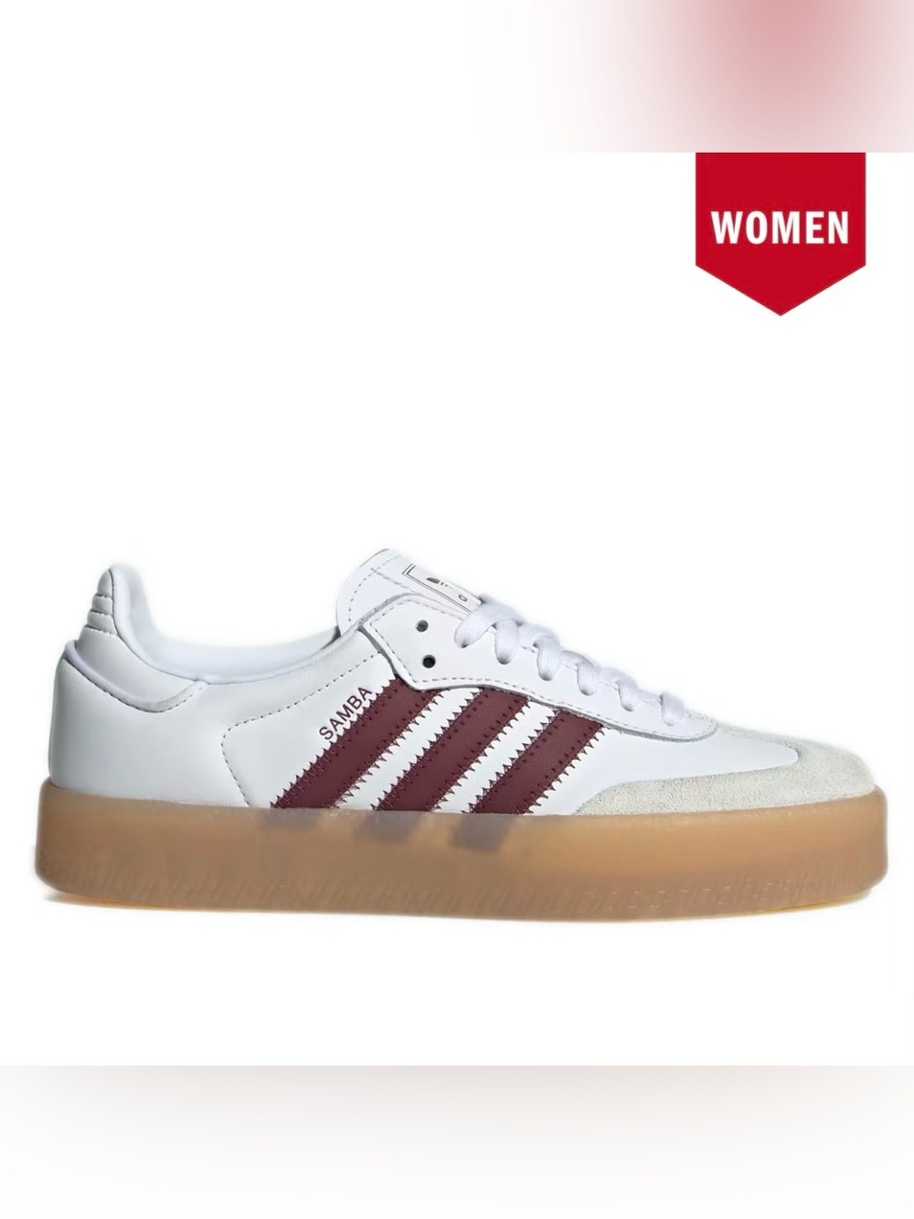 Women's Adidas Sambae Shoes Cloud White / Shadow Red / Off White size 6